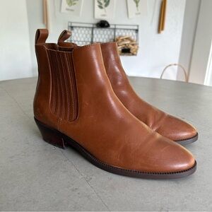 Brown Leather Ankle Boots